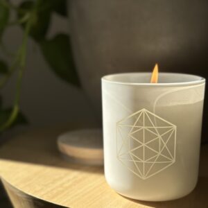 The Sanjali Candle with Palo Santo + Wild Rose + Night Blooming Jasmine