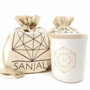 The Sanjali Candle: Palo Santo + Wild Rose + Night Blooming Jasmine